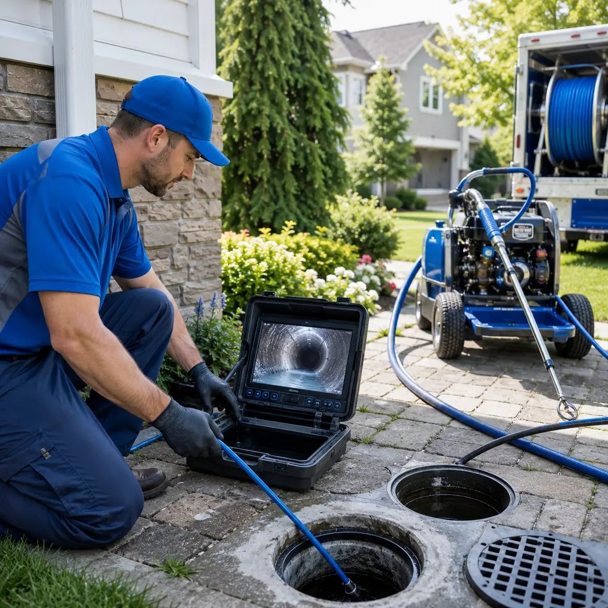 Outdoor drain cleaning professionals serving Bay Shore, NY